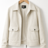 Women Signature Cream Faux Suede Jacket - Trendy Leather Jackets