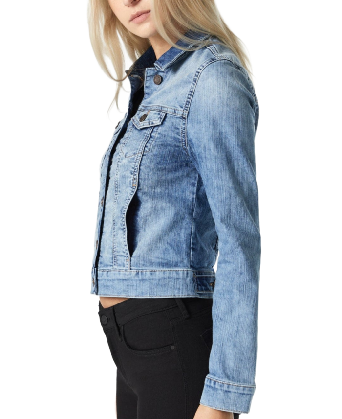 Women’s Blue Denim Jacket Side