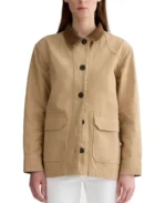 Women's Brown Barn Jacket - Trendy Leather Jackets