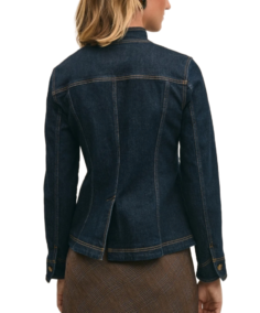 Women’s Four Pockets Denim Jacket Back