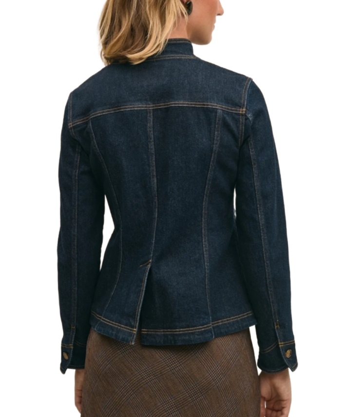 Women’s Four Pockets Denim Jacket Back
