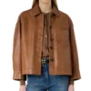 Women's Jocya Short Leather Jacket - Trendy Leather Jackets