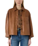 Women's Jocya Short Leather Jacket - Trendy Leather Jackets