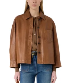 Women's Jocya Short Leather Jacket - Trendy Leather Jackets