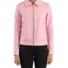 Women's Pink Leather Jacket - Trendy Leather Jackets