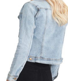 Women’s Sky Blue Denim Jacket Back