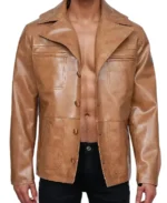 Men's Stylish Brown Durable Leather Jacket - Trendy Leather Jackets