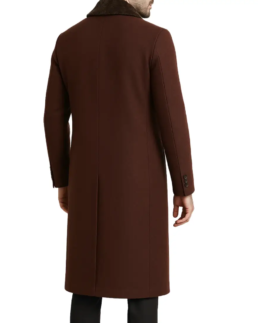 Shop The Men's Javier Brown Single Breasted Wool Coat - Trendy Leather Jackets
