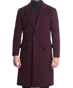 Men's Victor Single Breasted Wool Coat - Trendy Leather Jackets