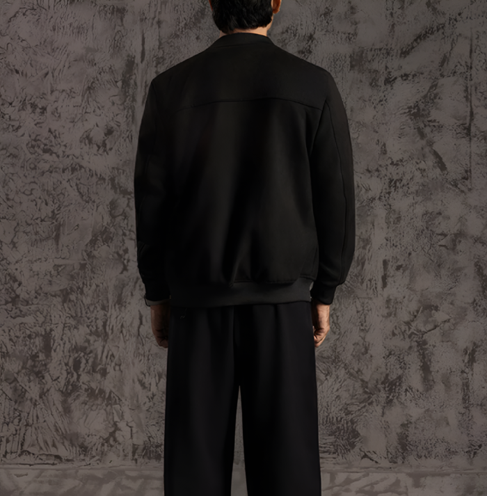 Men’s Signature Black Faux Suede Jacket Back - Trendy Leather Jackets