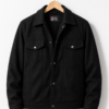 Men’s Signature Wool Blend Felt Black Jacket - Trendy Leather Jackets