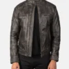 Gatsby Distressed Brown Leather Jacket