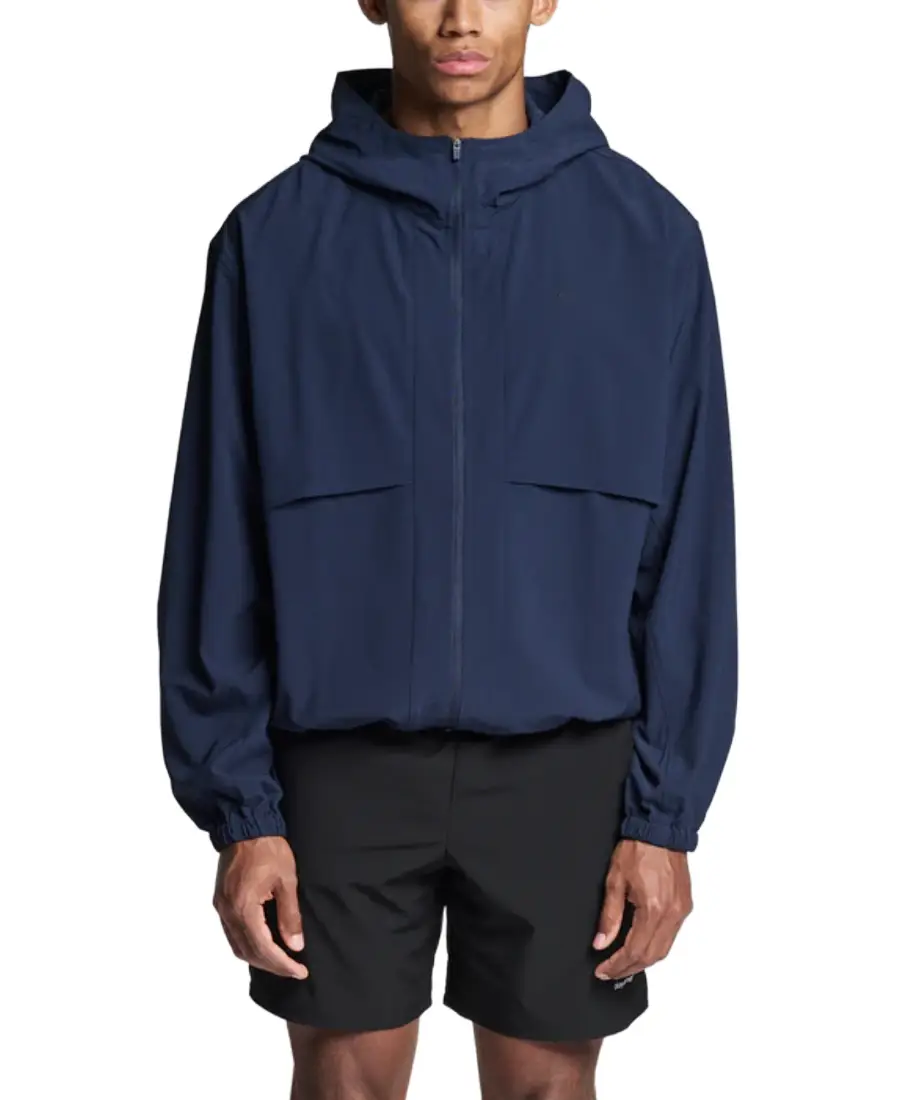 Men'S Performance Windbreaker Jacket 7 Men'S Navy Performance Windbreaker Jacket - Trendy Leather Jacket
