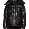 Shiny Hooded Puffer Jacket