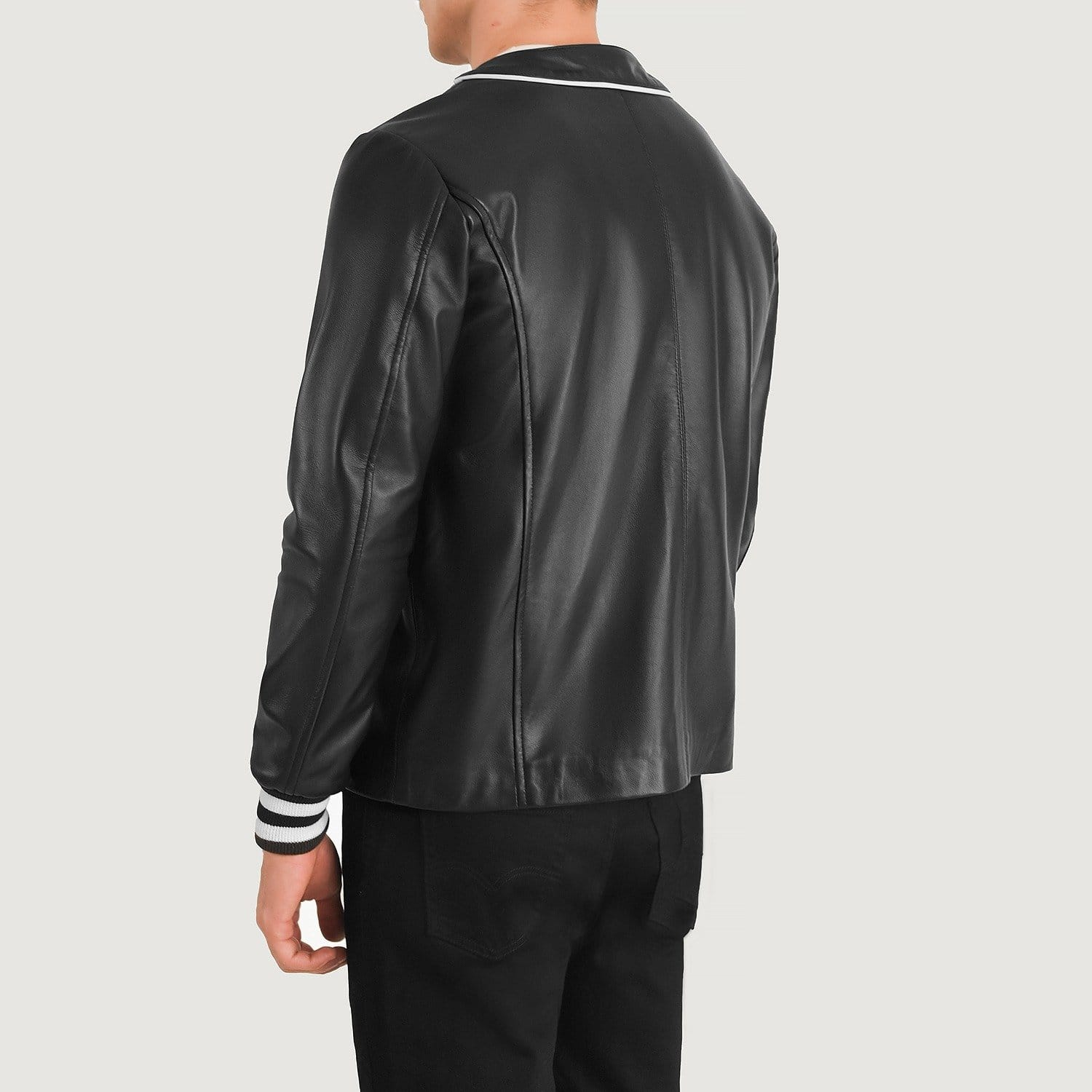 Trendy Willis Black Leather Varsity Jacket 4 Trendy Willis Black Leather Varsity Jacket - Image 4