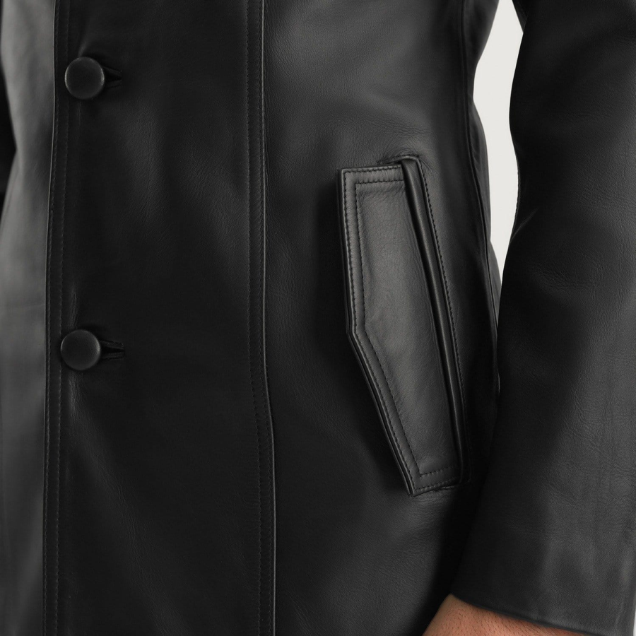 Trendy Leather Coat 3