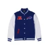 NFL Buffalo Bills 3rd Down Blue Varsity Wool Jacket Front - Trendy Leather Jackets
