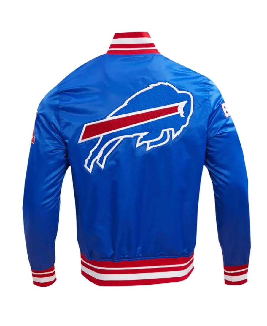 NFL Buffalo Bills Mashup Satin Jacket Back - Trendy Leather Jackets