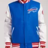 NFL Buffalo Bills Old English Classic Rib Varsity Wool Jacket - Trendy Leather Jackets