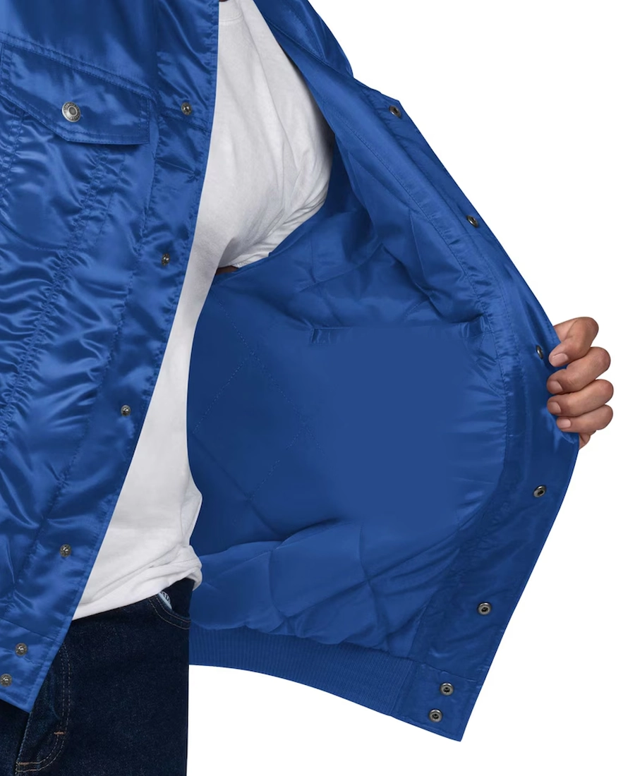 Nfl Buffalo Bills Silver Tab Trucker Satin Jacket 4 Nfl Buffalo Bills Silver Tab Trucker Satin Jacket Inner Closeup - Trendy Leather Jackets