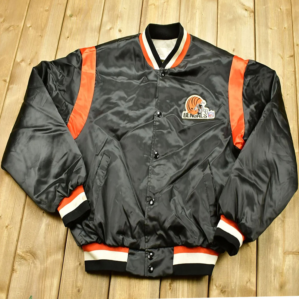 90S Cincinnati Bengals Satin Jacket 3 90S Cincinnati Bengals Satin Jacket - Image 3