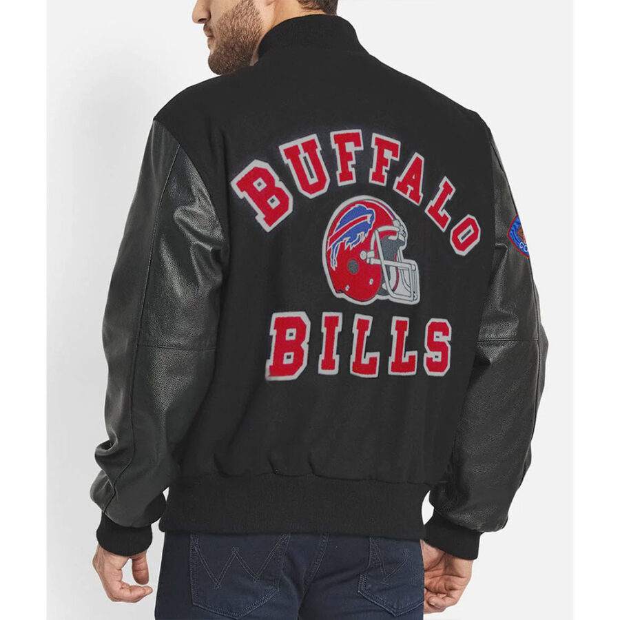 Alternative view of Men's Buffalo Bills Black Varsity Jacket