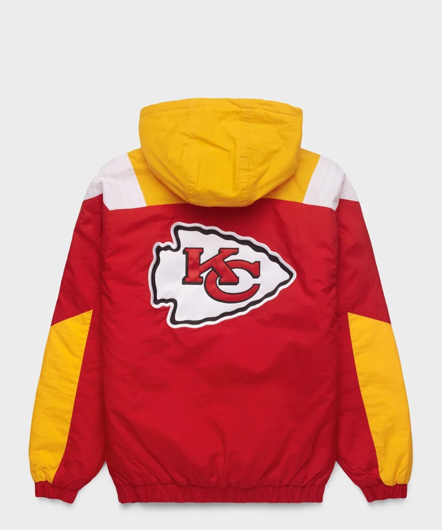 Homage X Starter Chiefs Pullover Jacket Back - Trendy Leather Jacket