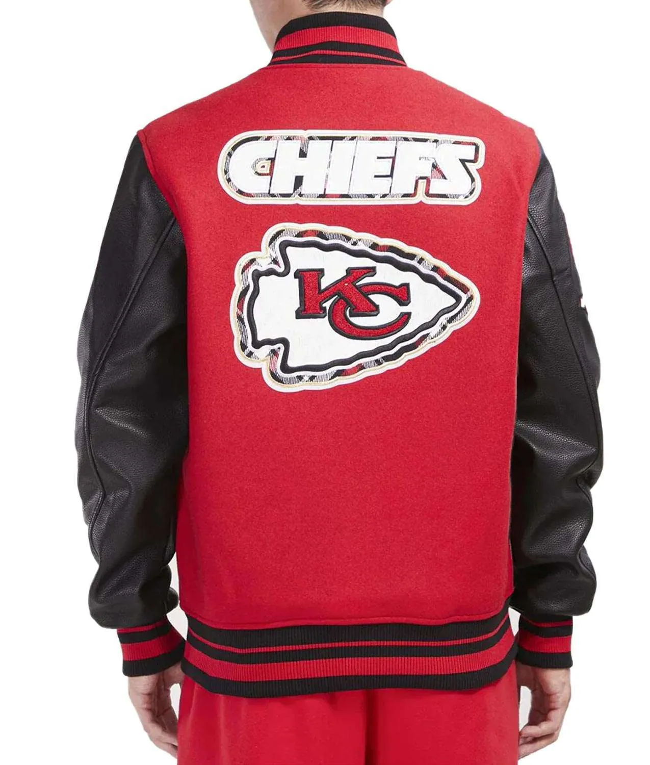 Prep Kansas City Chiefs Varsity Jacket 2 Prep Kansas City Chiefs Varsity Jacket Back - - Trendy Leather Jackets