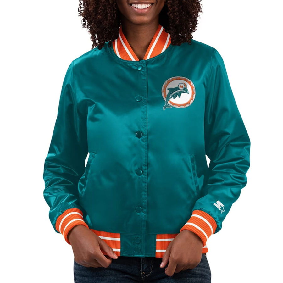 NFL Miami Dolphins Count Aqua Jacket