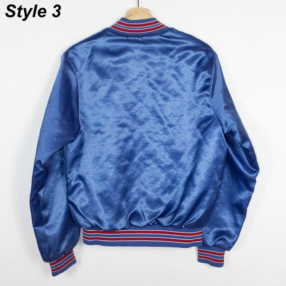 90S Mafia Buffalo Bills Blue Satin Jacket 7 90S Mafia Buffalo Bills Blue Satin Jacket - Backside Image Trendy Leather Jackets
