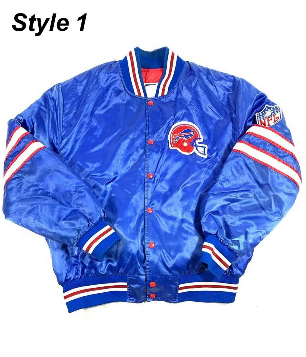 90S Mafia Buffalo Bills Blue Satin Jacket 1 90S Mafia Buffalo Bills Blue Satin Jacket