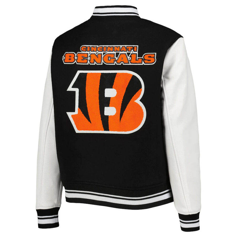 Alternative view of Women's Cincinnati Bengals Mashup Varsity Jacket