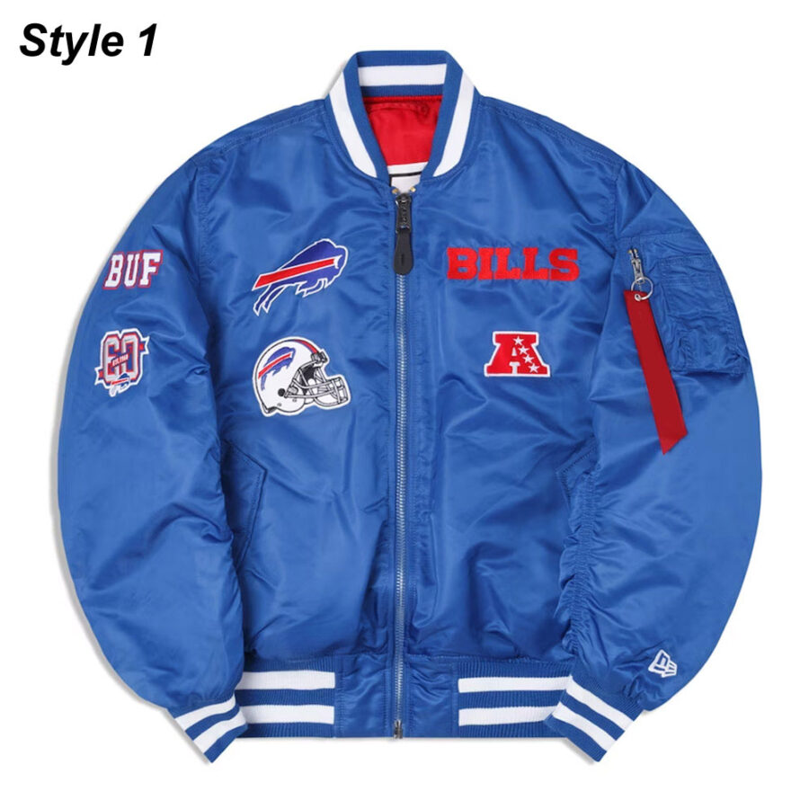 Men's Buffalo Bills MA-1 Bomber Jacket - Trendy Leather Jackets Frontside Image