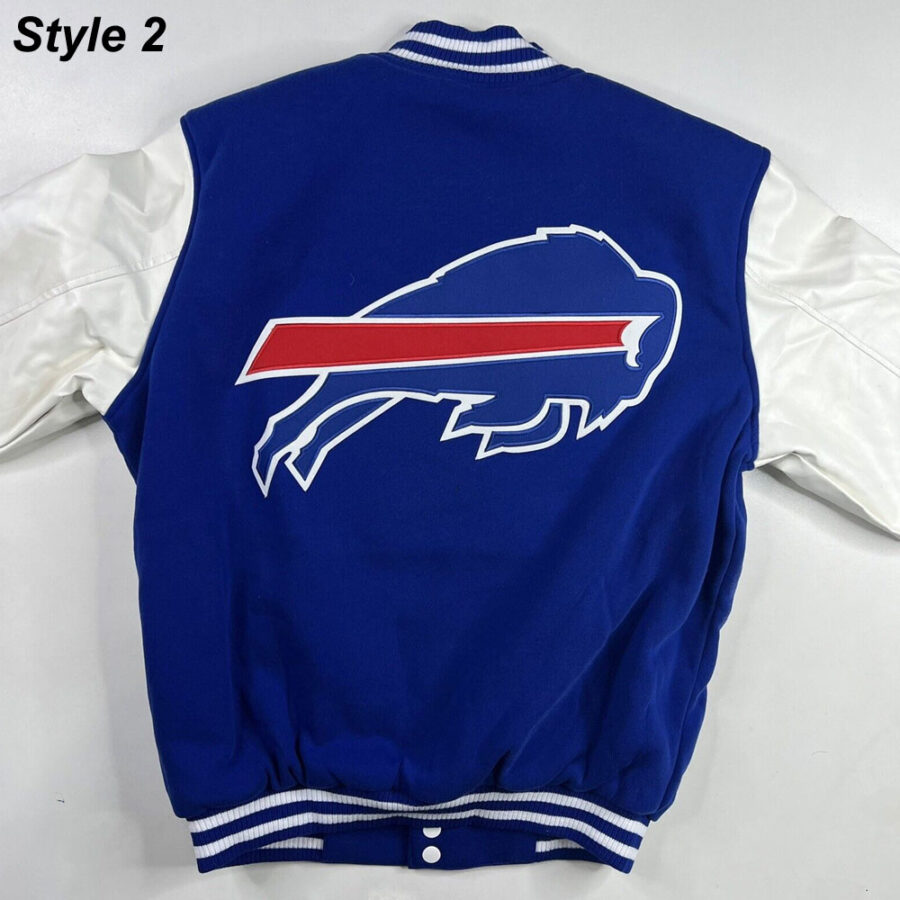Men'S Buffalo Bills Letterman Jacket 8 Buffalo Bills Bomber Varsity Jacket 1