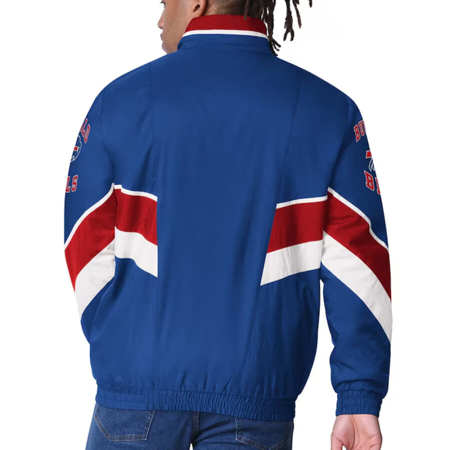 Alternative view of Buffalo Bills Captain Royal Varsity Jacket