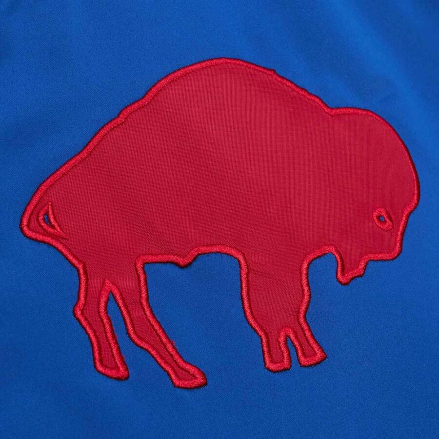 Buffalo Bills Heavyweight Royal Satin Jacket 7 Buffalo Bills Heavyweight Royal Bomber Satin Jacket