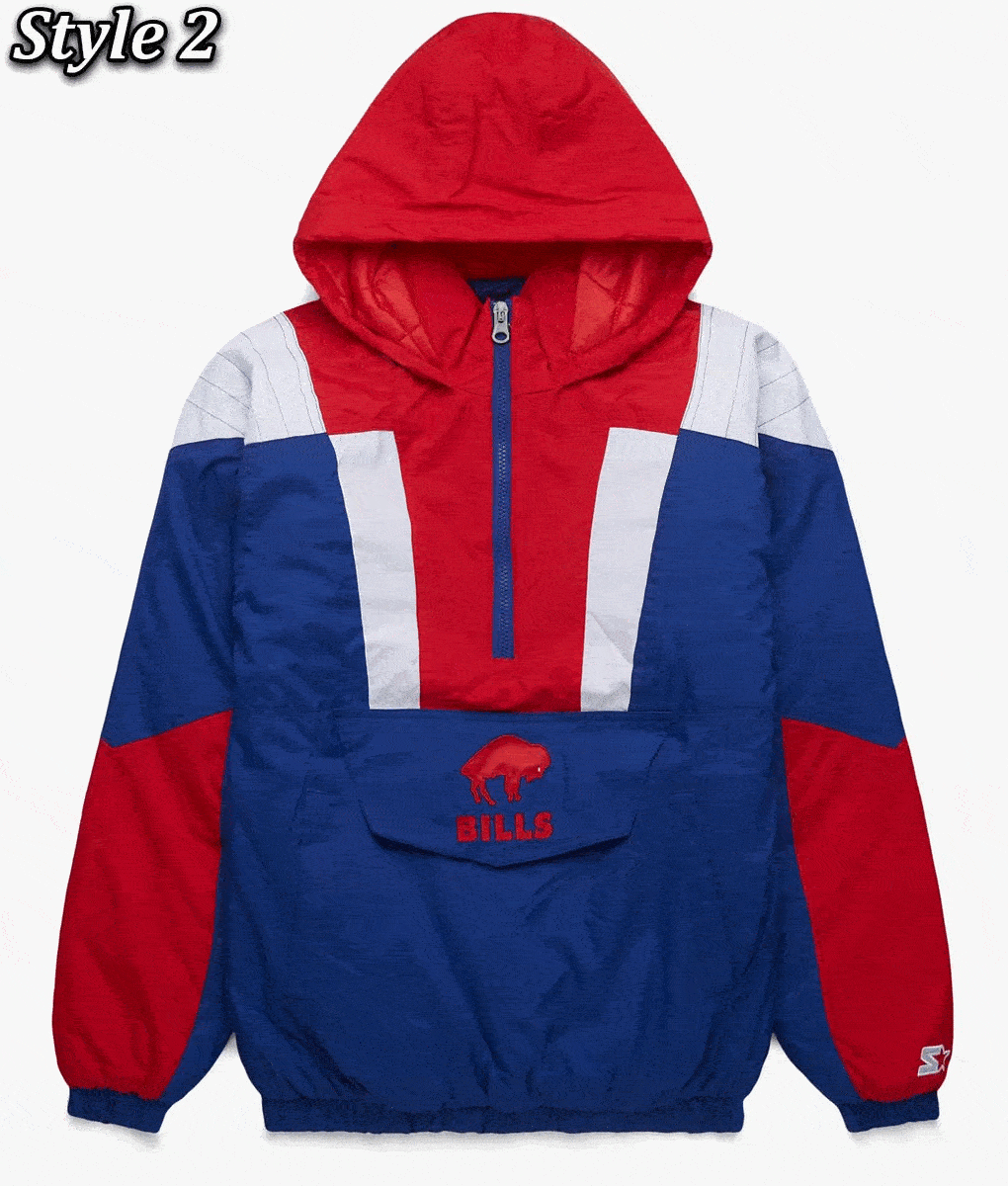 Buffalo Bills Pullover Hooded Jacket 6 Buffalo Bills Pullover Hooded Jacket - Image 6