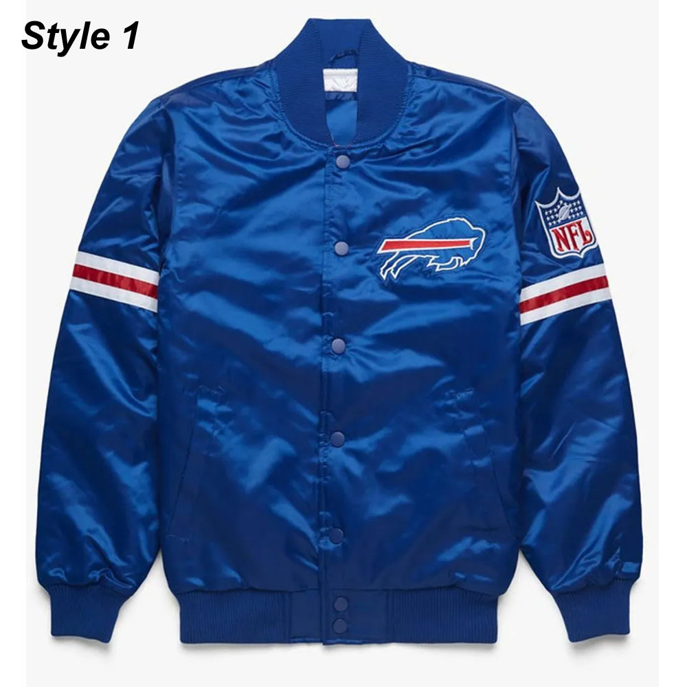 Buffalo Bills Royal Blue Bomber Jacket 1 Buffalo Bills Royal Blue Bomber Jacket Frontside Image - Trendy Leather Jackets