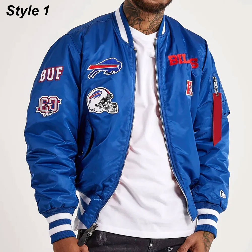 Men'S Buffalo Bills Ma-1 Bomber Jacket 3 Men'S Buffalo Bills Ma-1 Bomber Jacket - Trendy Leather Jackets Frontside Image