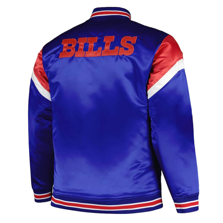 Alternative view of Buffalo Bills Midweight Royal Satin Jacket