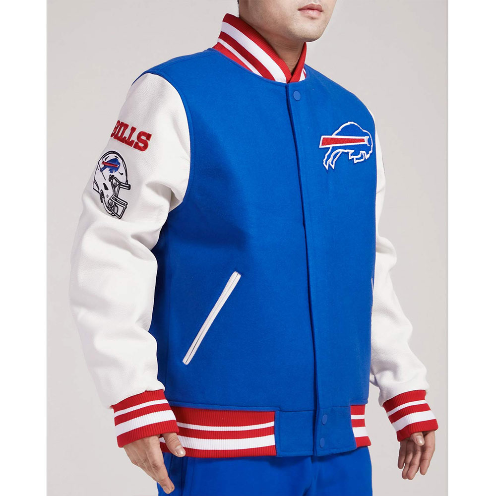 Nfl Buffalo Bills Old English Varsity Jacket 5 Nfl Buffalo Bills Old English Varsity Jacket - Image 5