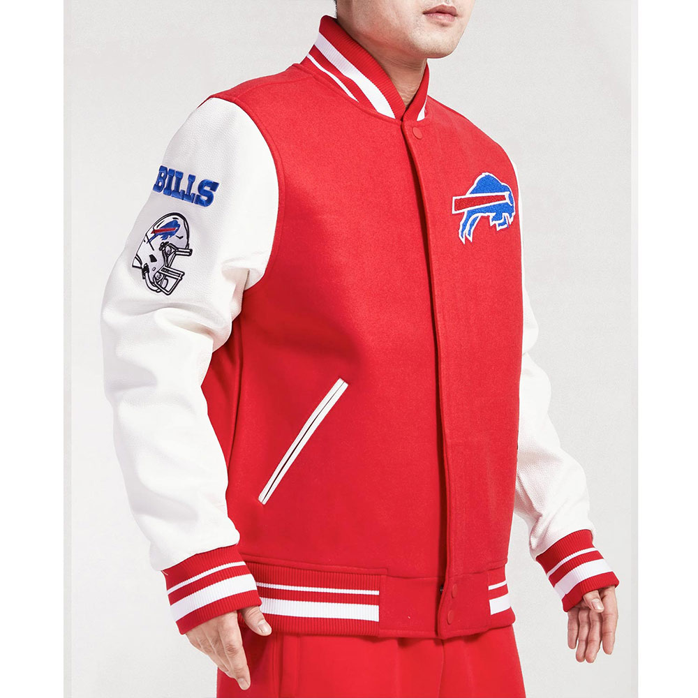 Nfl Buffalo Bills Old English Varsity Jacket 6 Nfl Buffalo Bills Old English Varsity Jacket - Image 6