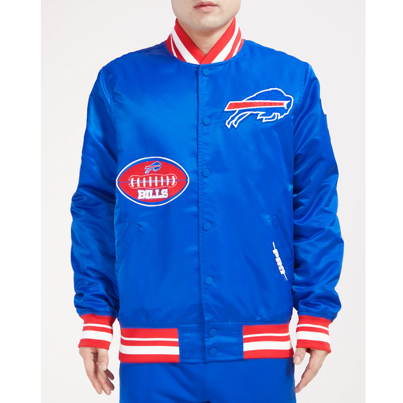 NFL Buffalo Bills Old English Classic Satin Jacket