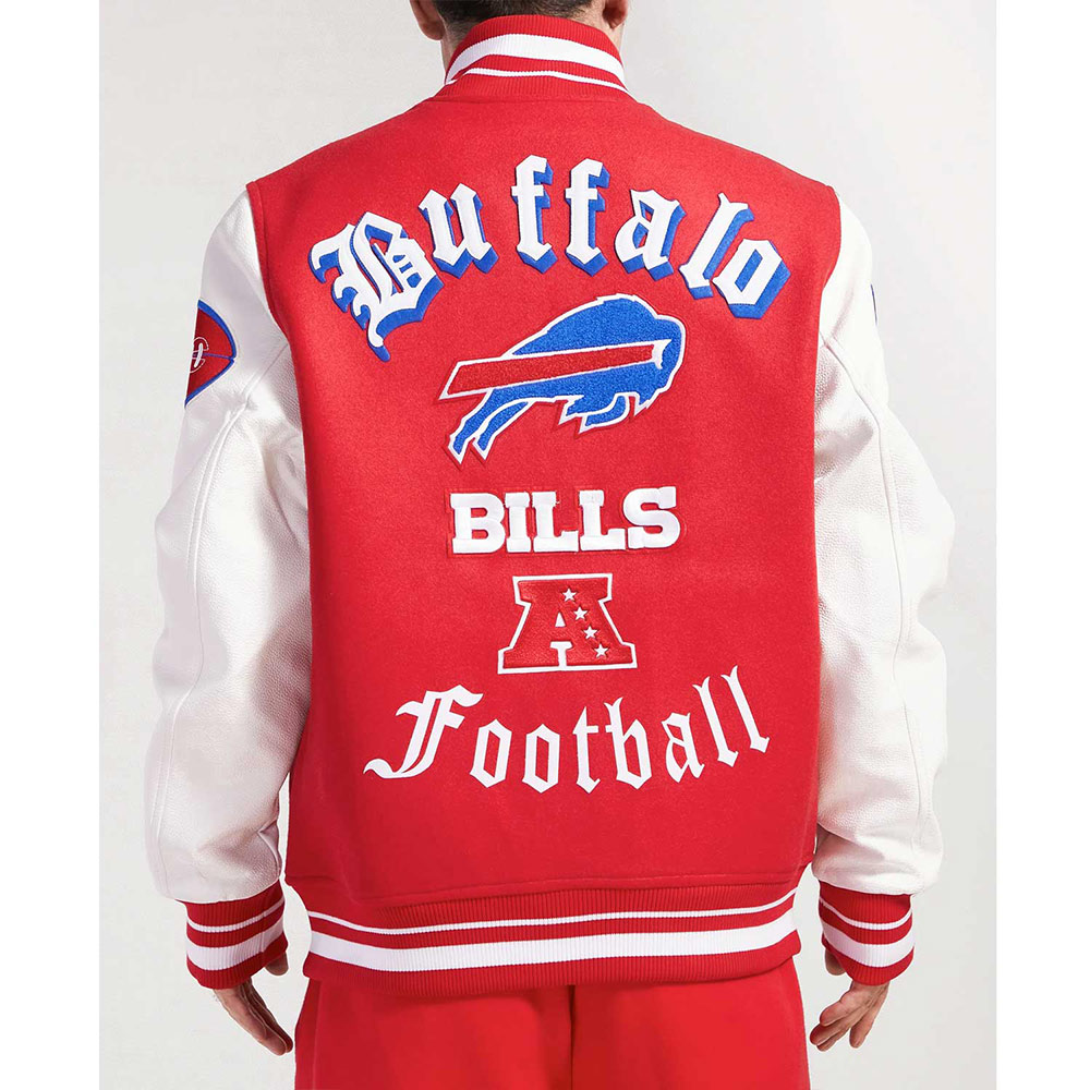 Nfl Buffalo Bills Old English Varsity Jacket 4 Nfl Buffalo Bills Old English Varsity Jacket - Image 4