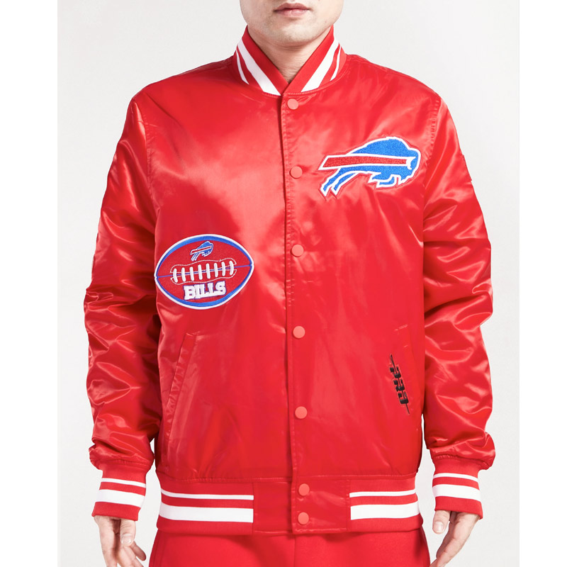 Alternative view of NFL Buffalo Bills Old English Classic Satin Jacket