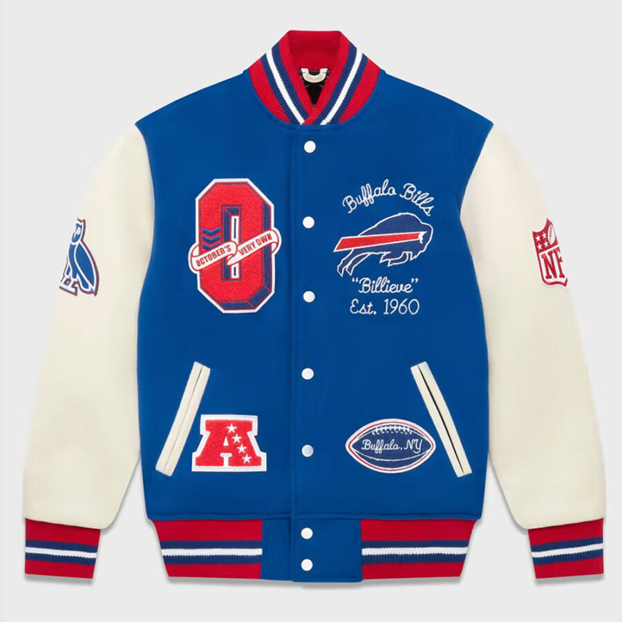 Men's OVO Buffalo Bills Varsity Jacket