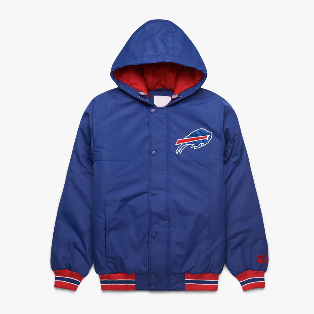 Nfl Buffalo Bills Royal Hooded Jacket 1 Nfl Buffalo Bills Royal Hooded Jacket