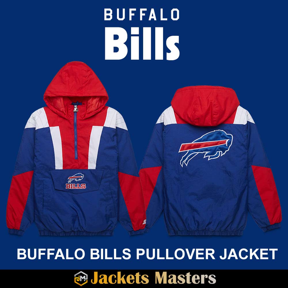 Buffalo Bills Pullover Hooded Jacket 7 Buffalo Bills Pullover Hooded Jacket - Image 7
