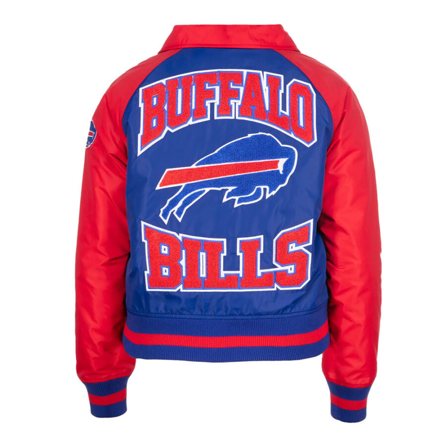 Alternative view of Buffalo Bills Royal and Red Throwback Jacket