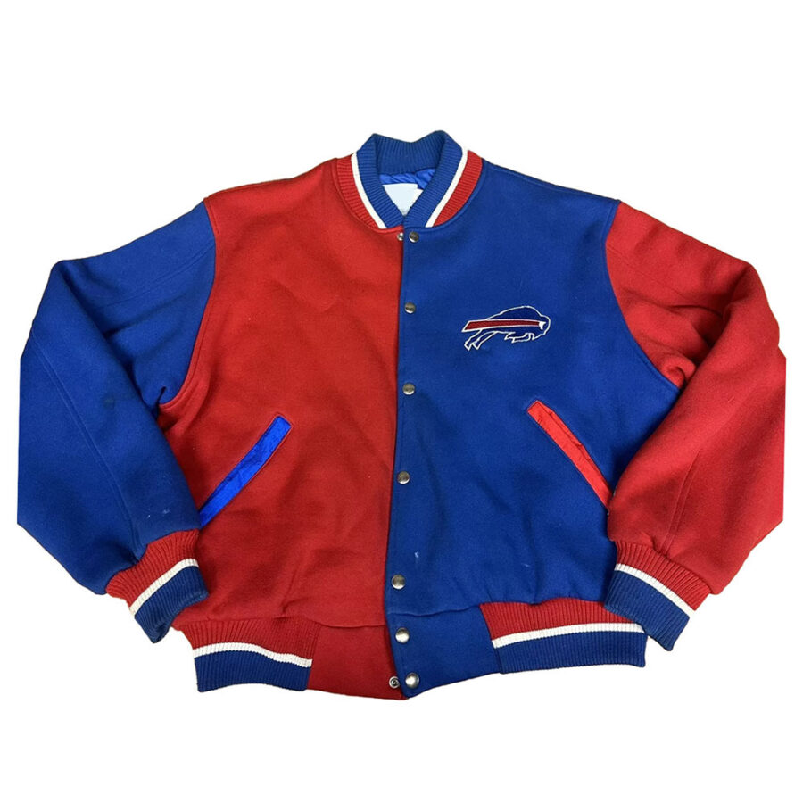 Buffalo Bills Royal and Red Wool Jacket